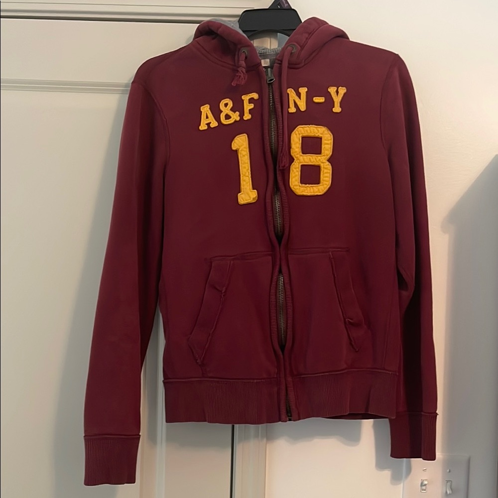 Abercrombie & Fitch Maroon Jacket